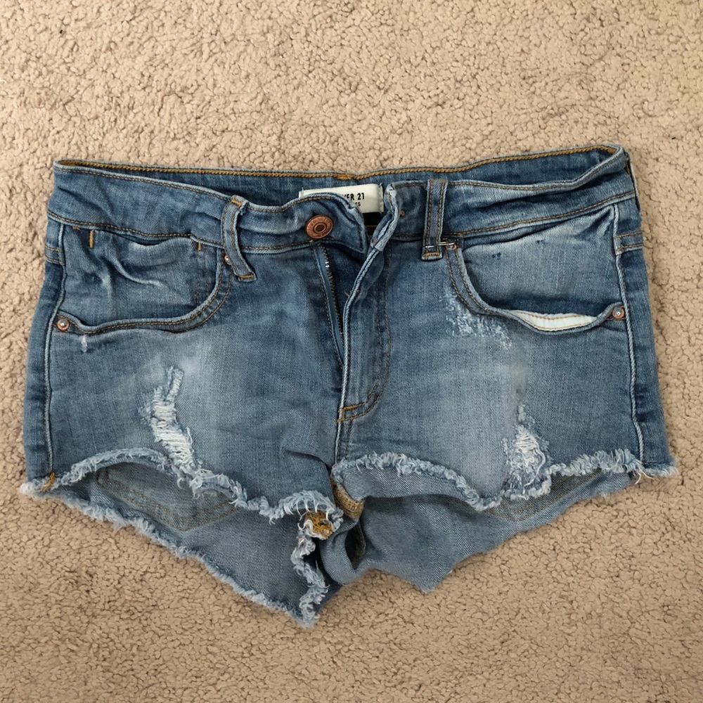 Denim shorts